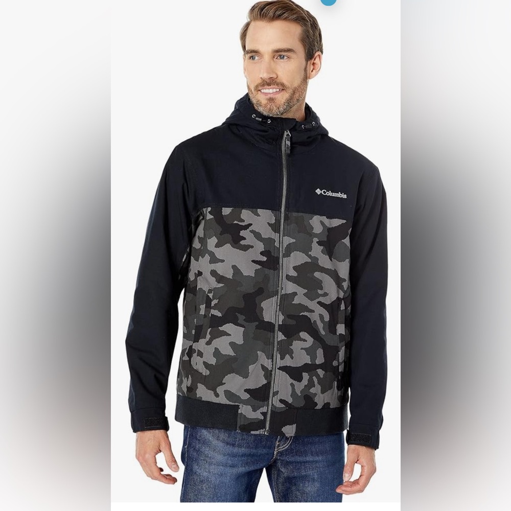 Columbia Men's Loma Vista Camo Hooded Jacket Size L